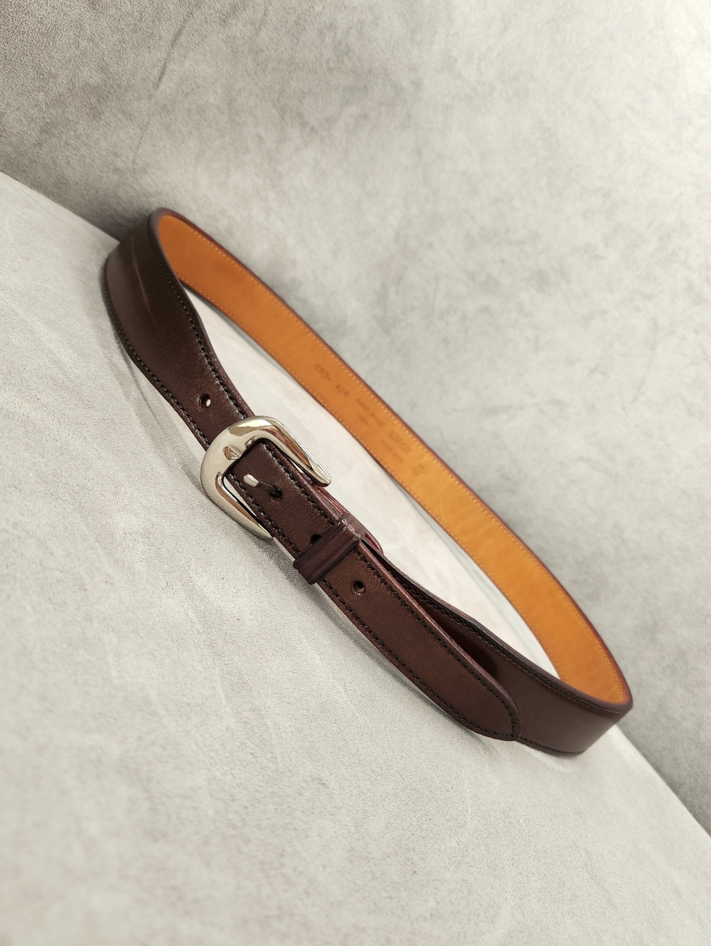 Galco Belt Men's 42 Brown Leather CB3 Tapered Holster Contoured Handmade USA